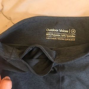 Outdoor Voices charcoal bike short